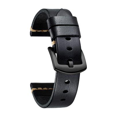 Watch Band Replacement Band Leather Band Genuine Leather Band Tanned Leather Belt Calf Leather Classic Retro Business Thick Toughness Flexibility
