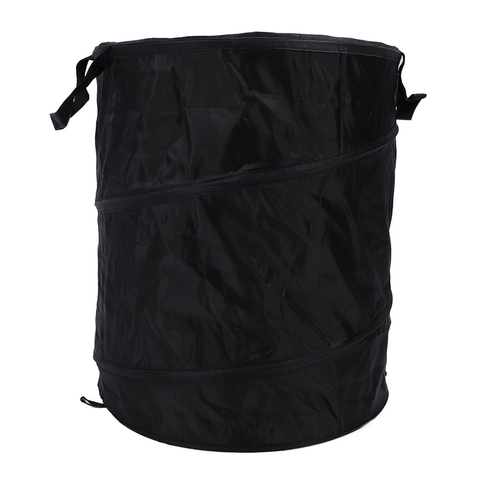 

90л складной мусорный контейнер портативный водонепроницаемый Оксфорд ткань кемпинг мусорный контейнер для пикника на открытом воздухе Black