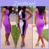 Elegant Colorful Sexy Fashion Bodycon Women Dress Sleeveless Fit Leisure Slim Design