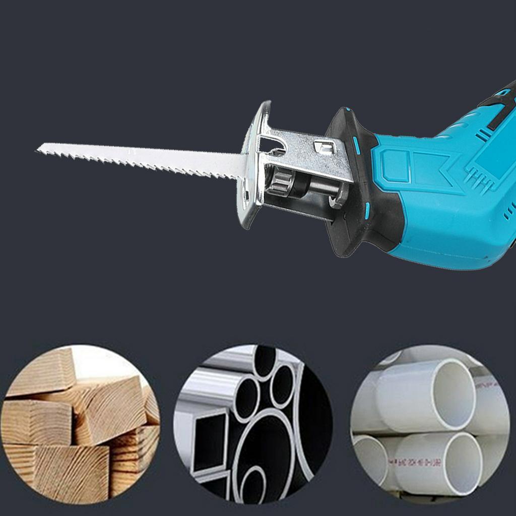 88V 3000RPM Cordless Reciprocating Saw Adjustable Speed LED Electric Cutting Chainsaw Speed For Sawing Branches Sawing Metal Sawing