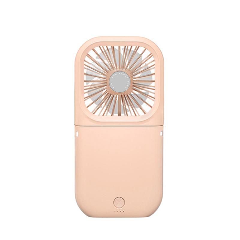 USB Charging Portable Neck Hanging Fan, Handheld Small Fan, Outdoor Mini Folding Fan, Office Desktop Stand Small Fan