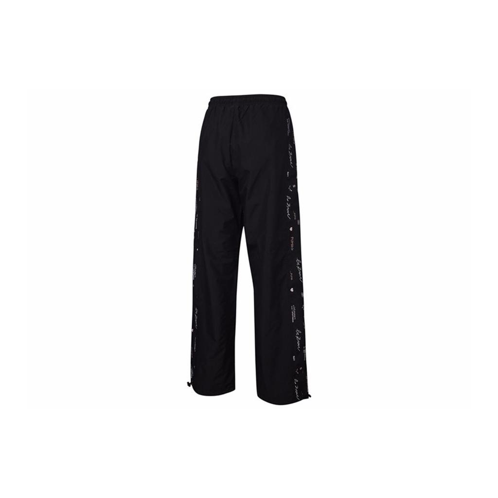 Puma Digit Print Wide Leg Casual Trousers Women Bottoms Black 531287-01