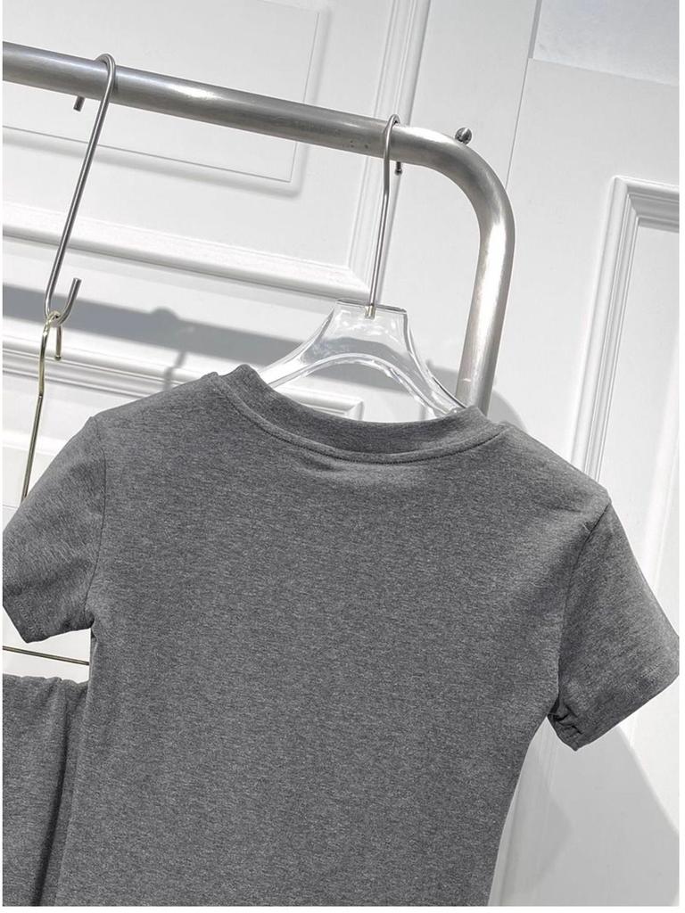 Summer Slimming T-shirt & High-Waisted Flare Pants Skirt Set