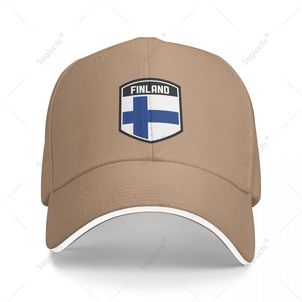 Berretto da Baseball Multifunzione Scudo Bandiera Finlandese Sandwich Unisex Sportivo Casual Cappello da Golf Pesca Outdoor