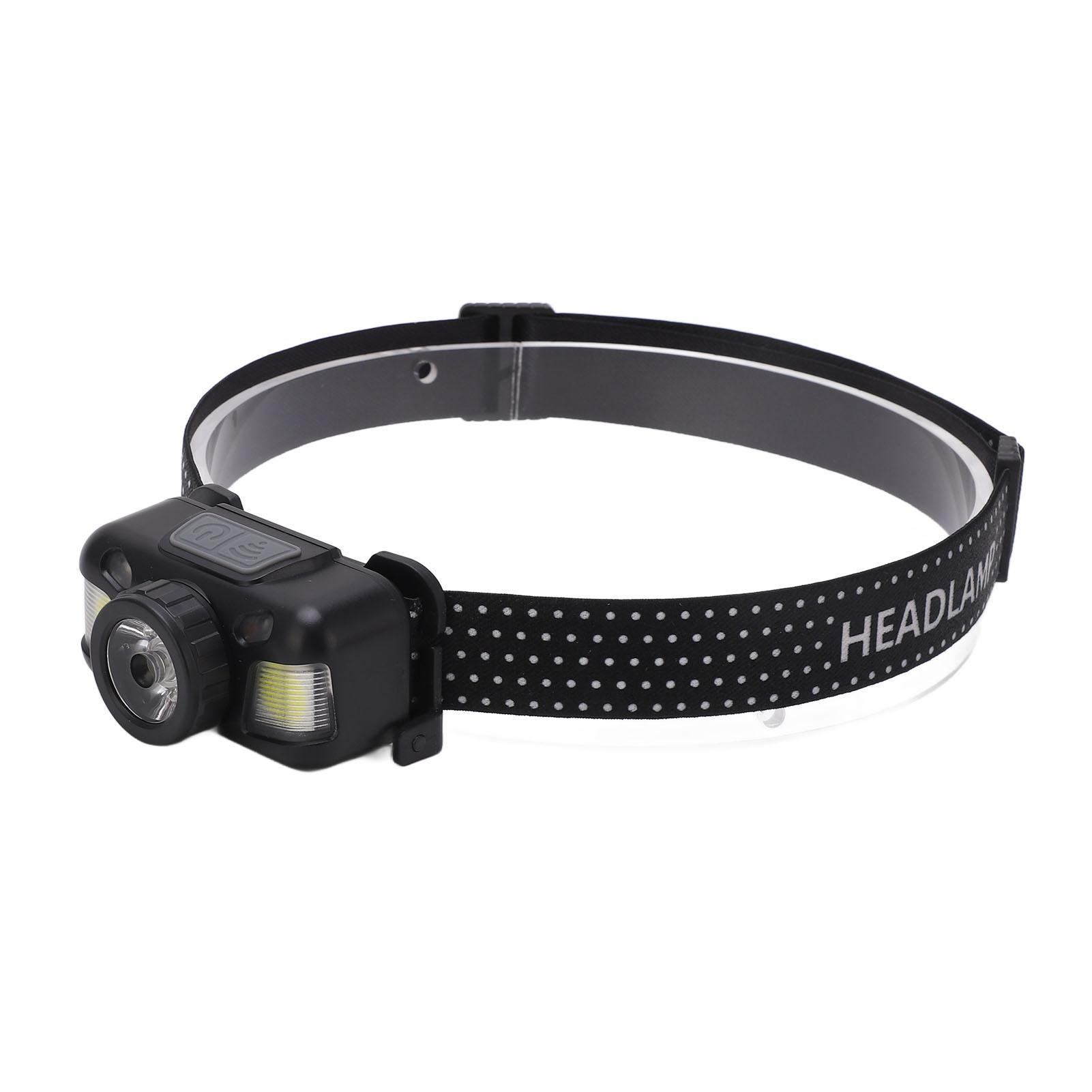 

Перезаряжаемый налобный фонарь Супер яркий Фиксированный фокус Сенсор Мини-налобный фонарь для Кемпинга Велоспорта Бега