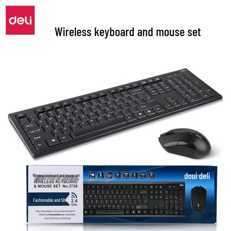 Deli 3728 Wireless Keyboard Mouse Combo