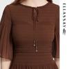 ELLASSAY Pleated Waist Flowy Dress