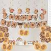 Topper Torta Capibara Animale Carino Decorazioni Cupcake Per Bambini Buon Compleanno Tema Capibara Articoli per Festa Baby Shower