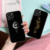 Sun Moon Mobile Cell Phone Case for iPhone 17 16 15 14 13 12 11 X XR XS Air Pro Max Plus Mini Clear Colorful Cover Cellphones