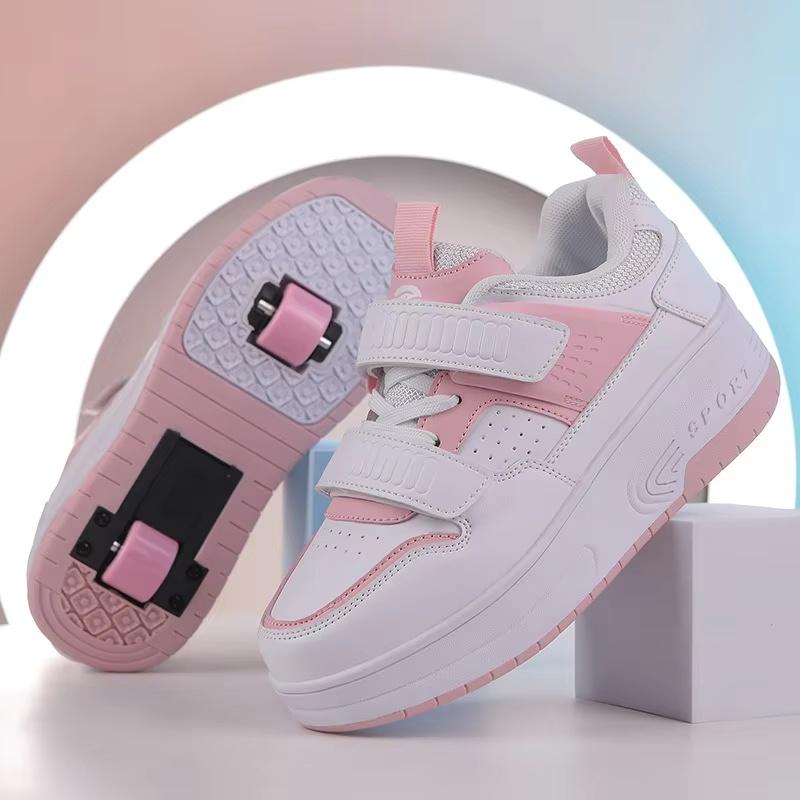 Boys and Girls Roller Skates Double Wheels Detachable Walking Roller Skating Dual-purpose Fashionable Outdoor Sports Shoes