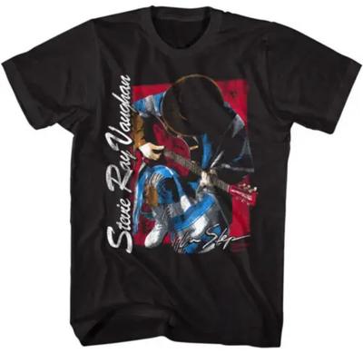 Stevie Ray Vaughan In Step Color Men's T-Shirt Double Trouble Blues Rock Merch