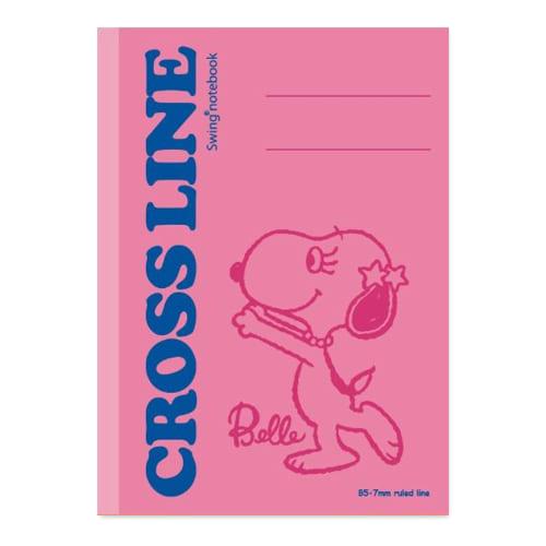 Nakabayashi Cross Line Notebook B5 5-Book Pack A-lined Snoopy Study Book S-58A-5P