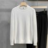 New Autumn and Winter Fashion Trend Men's Simple and Versatile Half High Neck Knit with Underlay Men's Solid Sweater