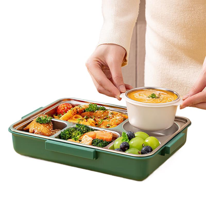 

TAFUCO Kids 316L Stainless Steel Divided Lunch Box
