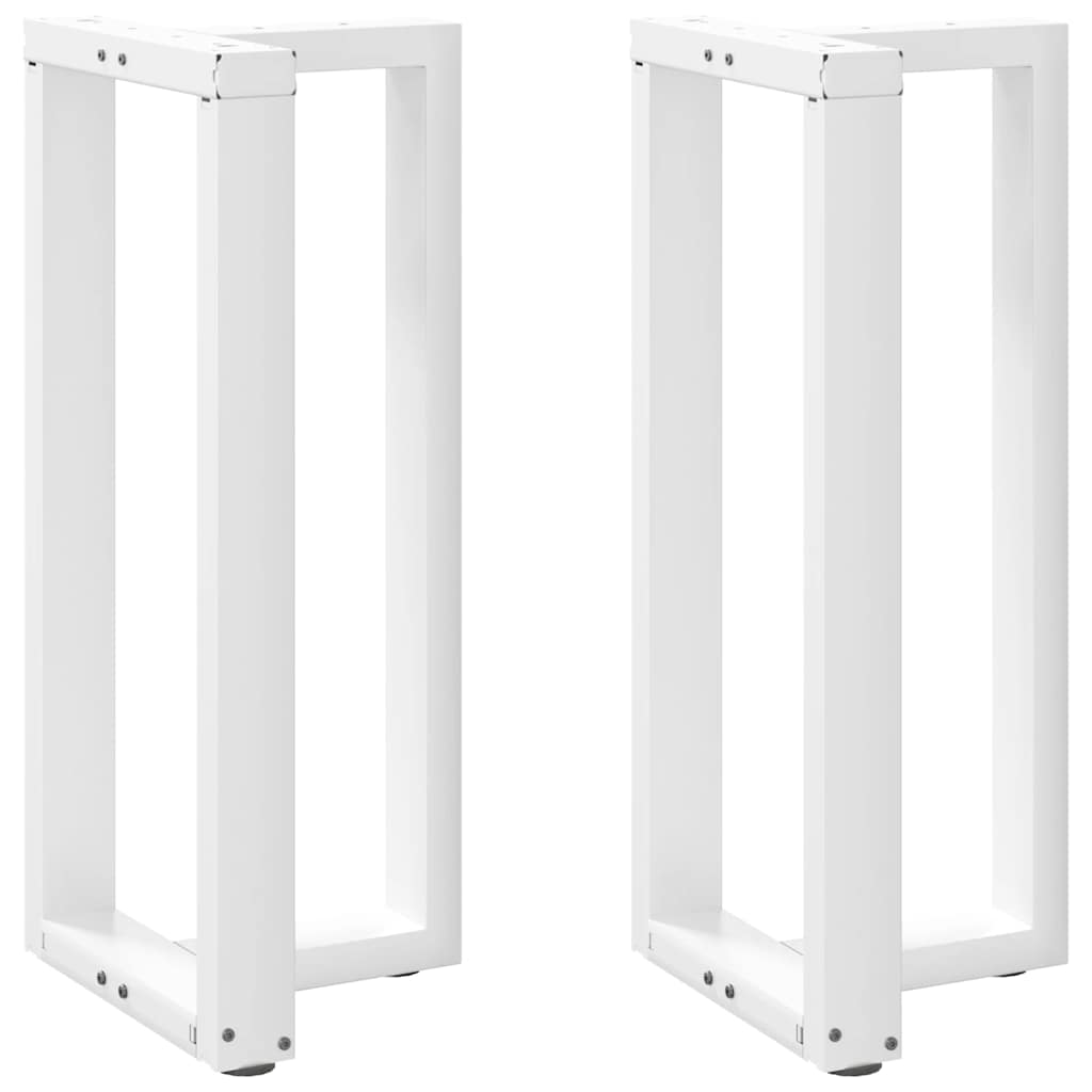 Vidaxl Nogi Do Stołu Barowego, 2 Szt., Białe, 50X35X(90-91) Cm, Stal