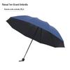 Umbrella Sunny And Rainy Automatic With Printed Logo Black Plastic Spf Sunscreen Threefolding Design