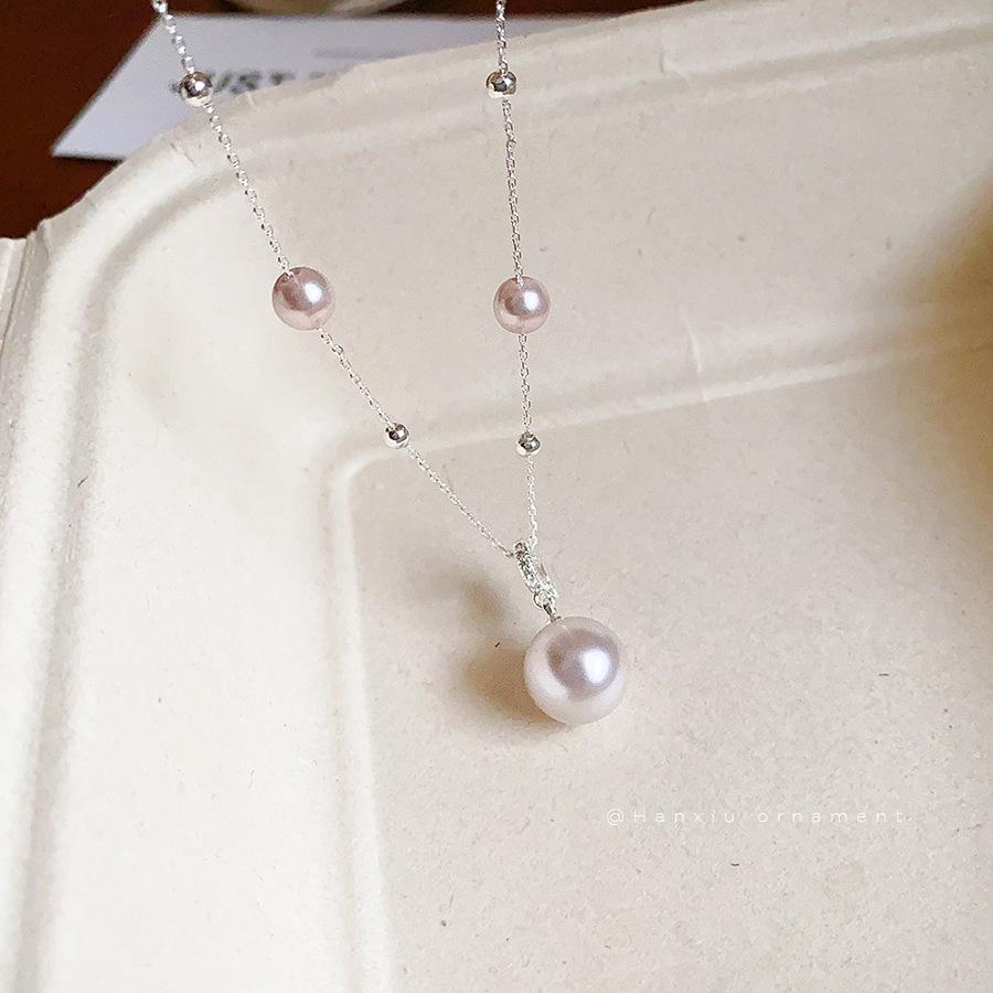 Elegant French Irregular Pearl Pendant Necklace: Versatile Luxury Clavicle Jewelry for Women