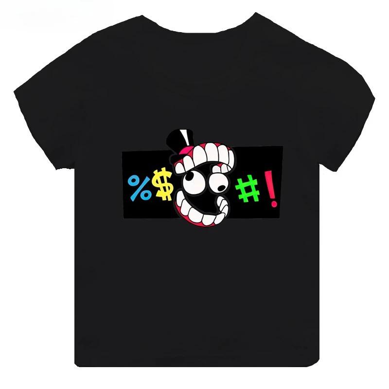 2026 New Hot selling magical digital circus printed childrens short sleeved Tshirt suitable for summer wear 100