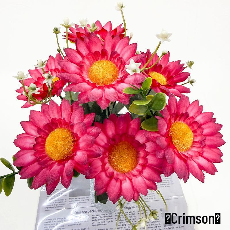 Nordic Style High-Grade Sunflower Mini Fake Flower for Wedding and Home Decoration.