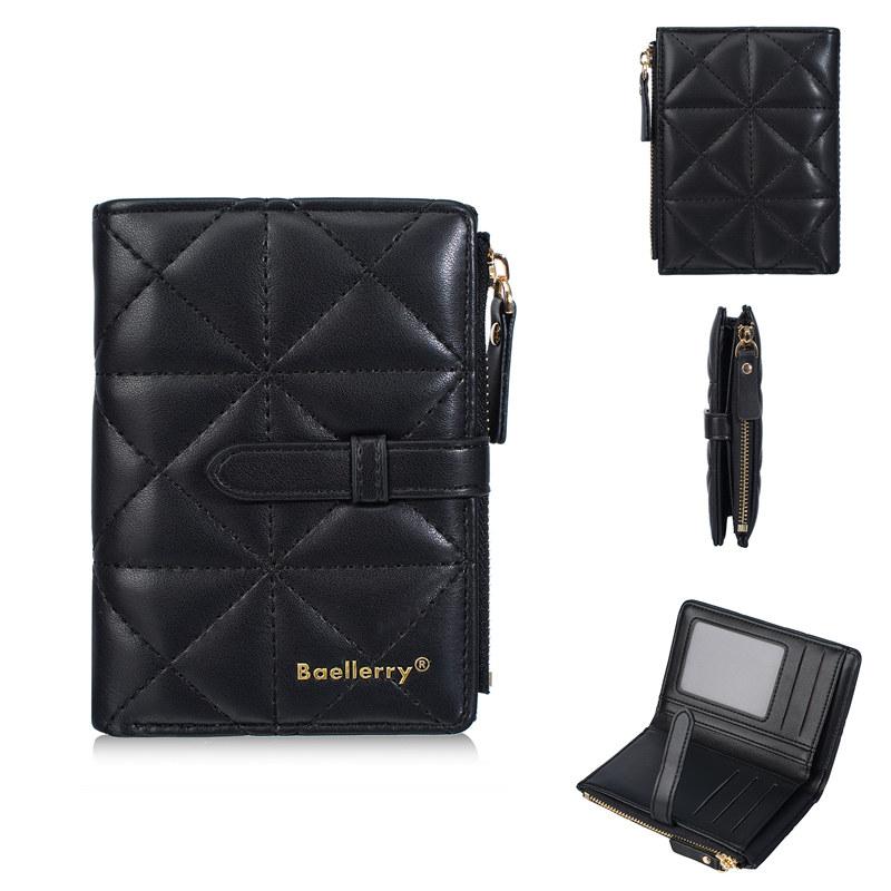 Baellerry Women Fashion Short Wallets Casual Design Card Holder for Ladies Female Bifold Wallet Purse