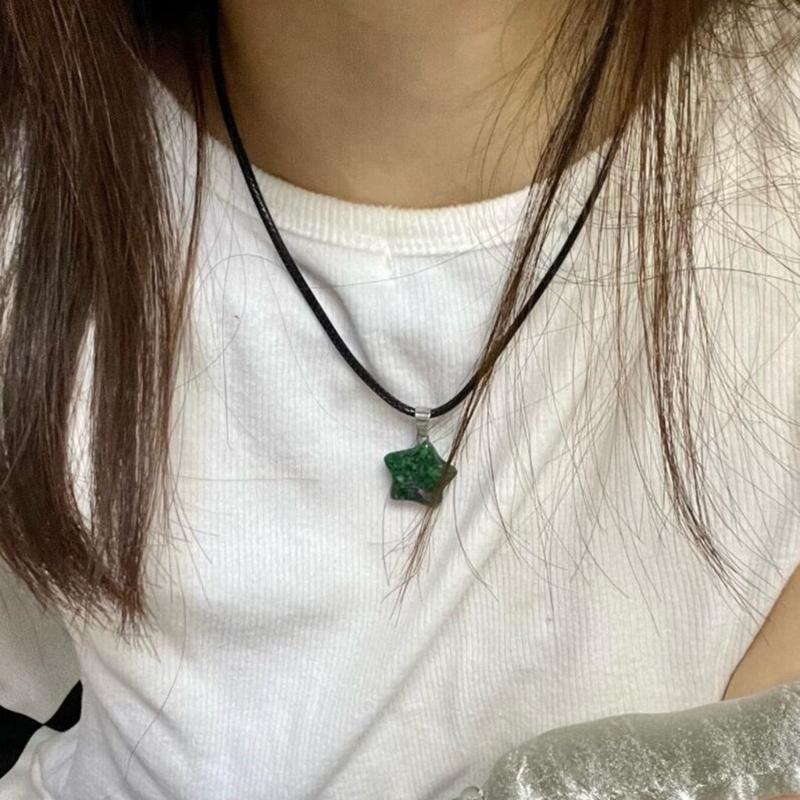 Star Pendant Star Charm Fashion Jewelry Accessory Natural Stone Material Jewelry Findings Perfect Gift for Women Girls