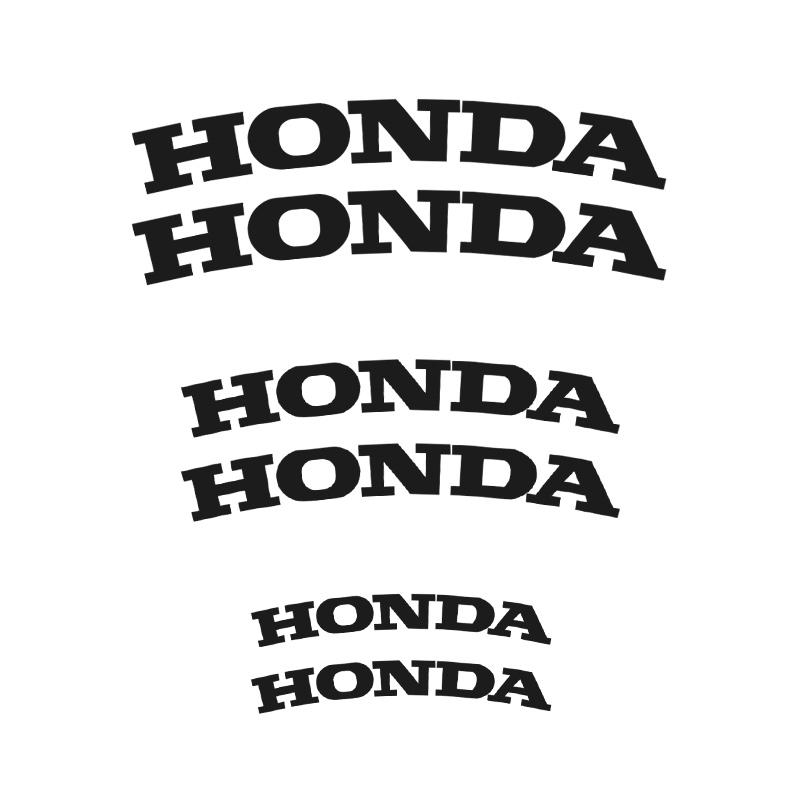 4pcs Car Brake Caliper Stickers Decoration Stickers For Honda Jazz Fit Avancier Crv Accord Pilot City Prelude Mugen Power XR-V FN9