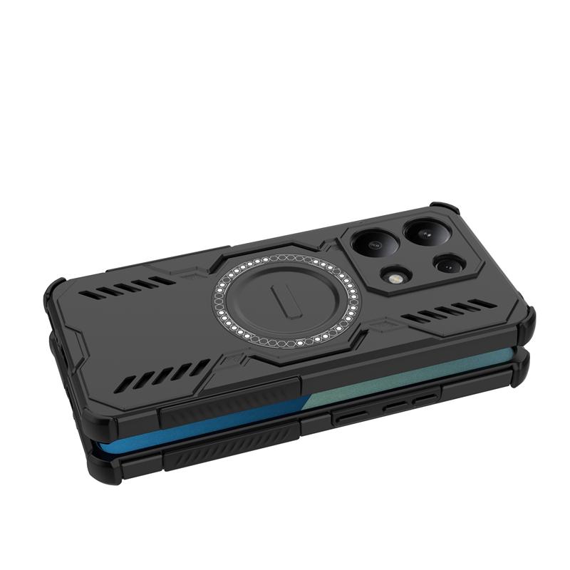 For Xiaomi Redmi Note 13 4G Case Redmi Note 13 4G Anti-knock Magnetic Adsorption Wireless Charge Cover For Redmi Note 13 4G Case