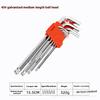 Hexagon Wrench 9-piece Set High Strength Hexagon Tool Multifunctional Plum Blossom Extended Ball Head Wrench