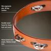 MEINL Percussion Traditional Wood Tambourine with Steel Jingles, 1-Row, TA1AB