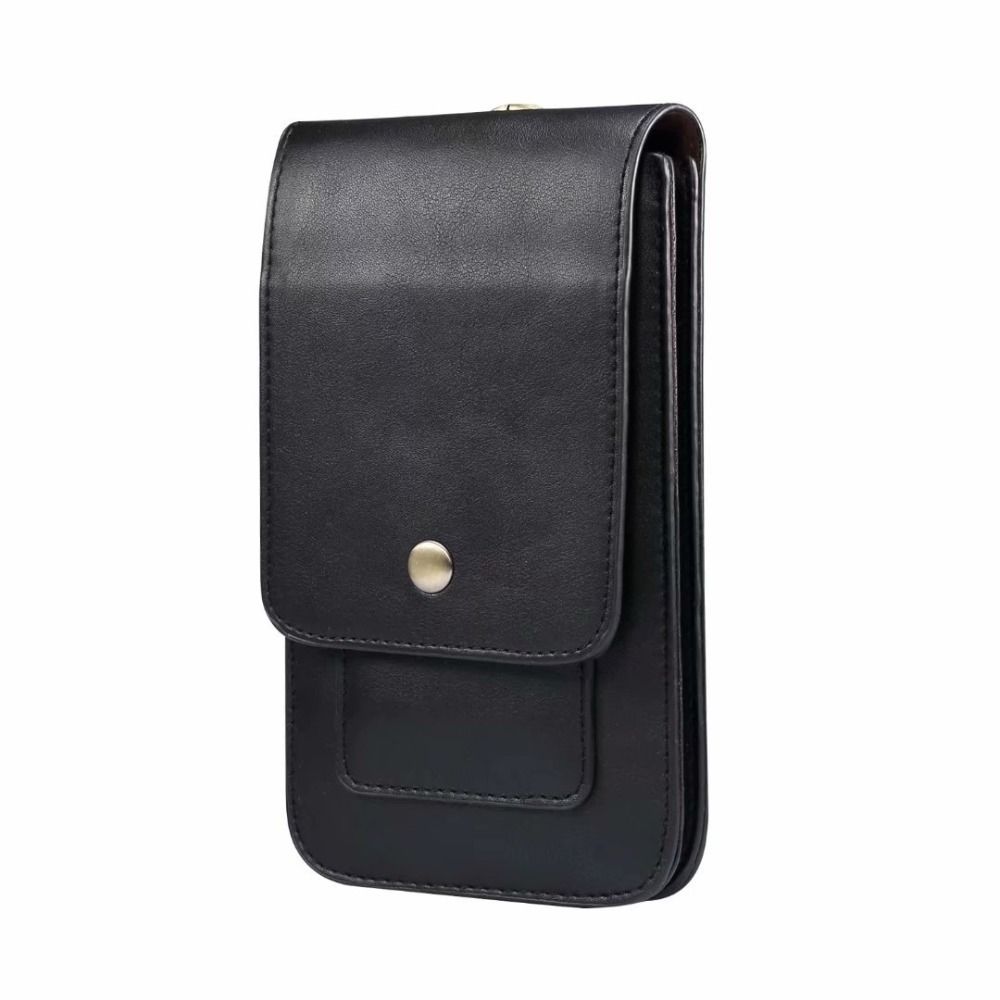 

with Metal Ring Phone Belt Clip Holster Large Capacity Phone Belt Hanging Pouch Outdoor Sports L чорний