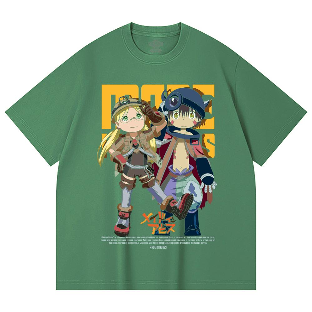 230 Gsm 100% Cotton Made in Abyss V1 Print Unisex Heavy Cotton T Shirt