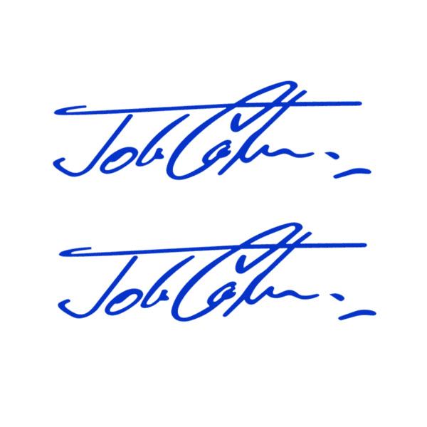 2 szt. Odblaskowa naklejka samochodowa John Cooper Signature Dla MINI JCW R56 R57 F55 F56 F57 R50 R53 R60 F60 F54 R55 R58