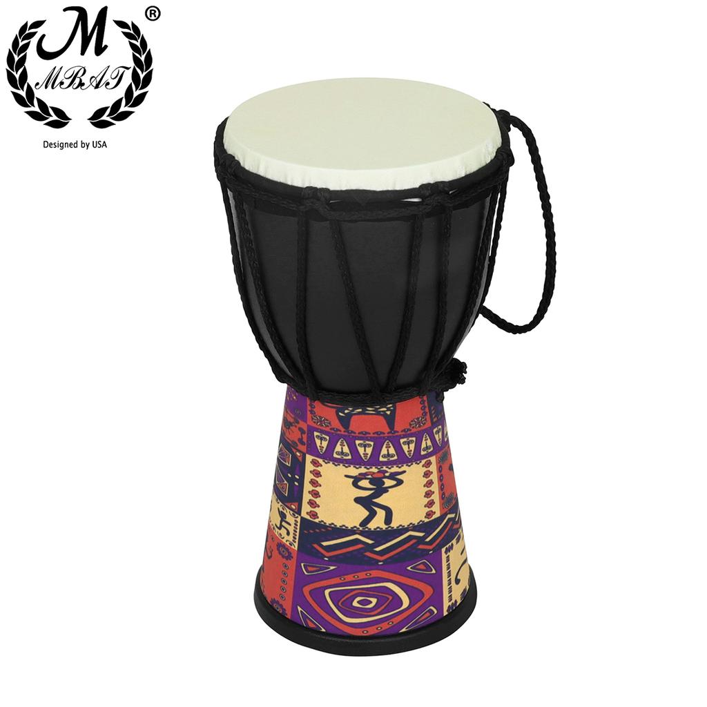 M MBAT 4-Zoll Djembe Trommel ABS Neue Djembe Trommel Hohlkörper Tragbar Kinder Handtrommel Imitation Schafsfell Fell Schlaginstrument