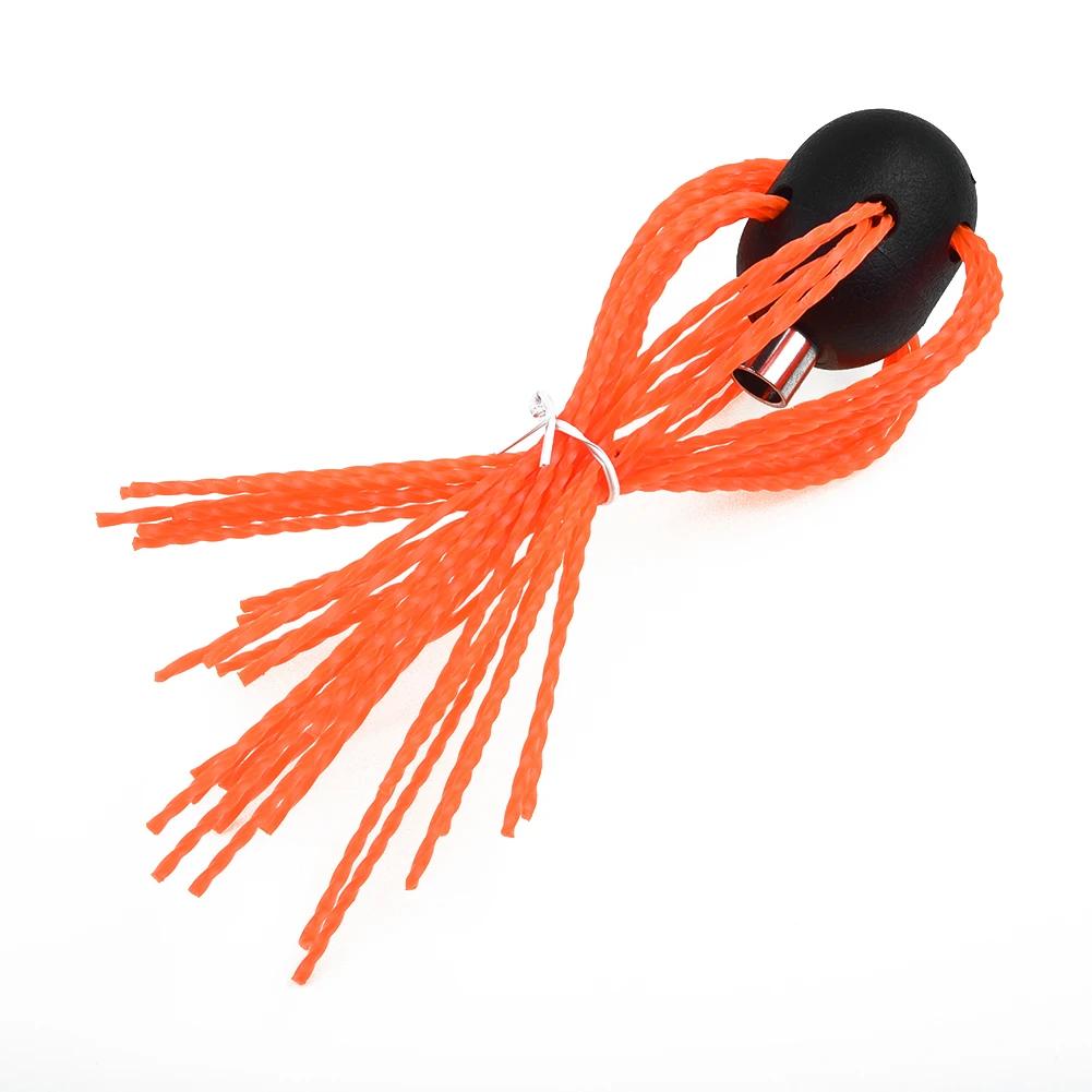 Sturdy Aluminum Chimney Power Sweeping Brush Cleaning Set, Small Diameter Brush Head, Removes Soot and Debris Effectively