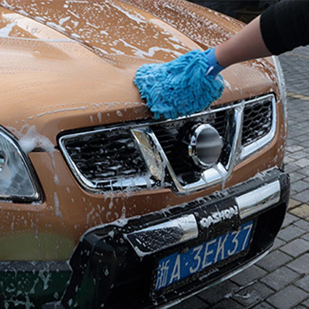 1x Car Wash Glove Soft Microfiber Gloves Car Cleaning Towel Cloth Mitt Wax Detailing Brush Auto Cleaning Tools Brush Accessories