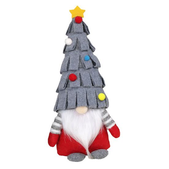 Christmas Dwarf Faceless Old Figurine Creative Fireplace Ornament Festive Family Gnome Decoration for Fireplace Table Center TV Stand