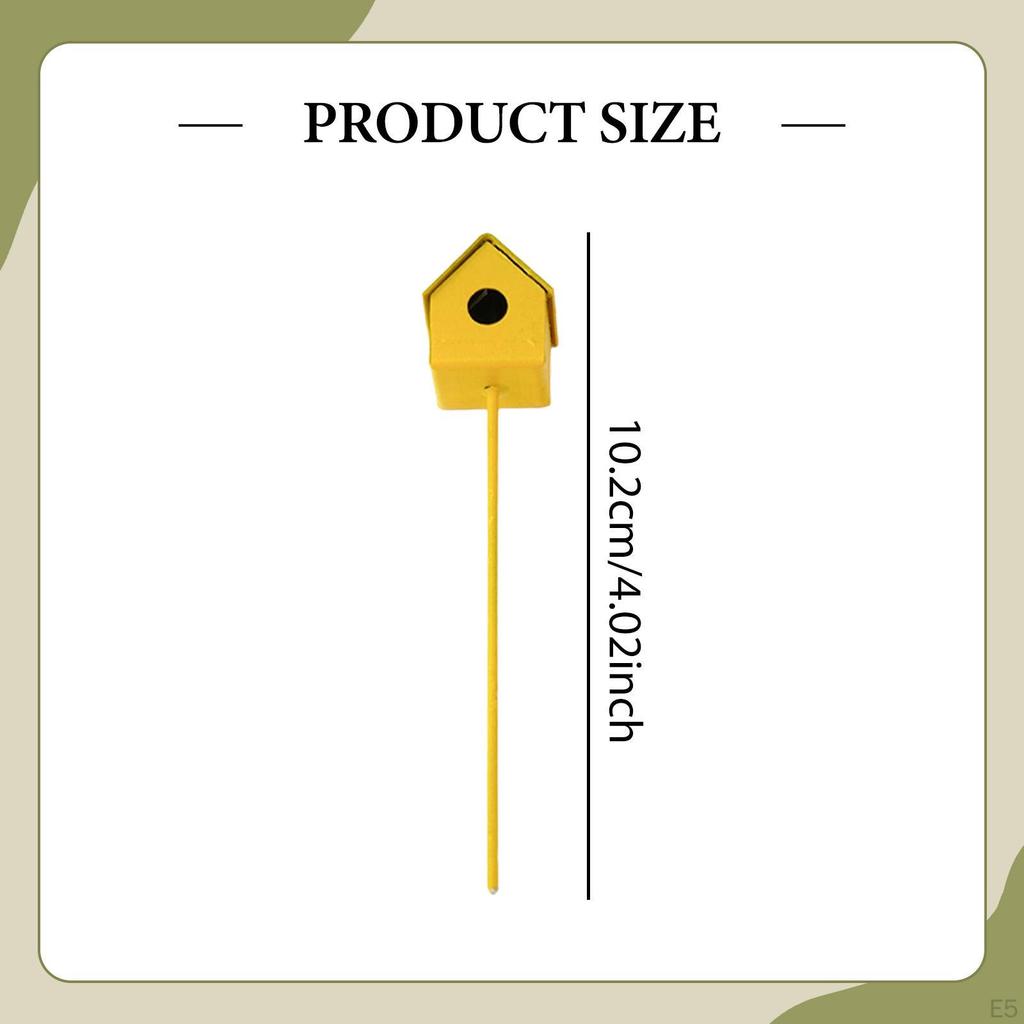 Miniature Bird House Ornament Nest Model Decorative Small Plant Pot Decor DIY Scene Micro