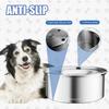 Dog Water Bowl, 3L Large No Spill Dog Bowls, Stainless Steel Water Bowl Dispenser Spilling Proof for Dogs, 101 Oz Non-Skid Pet Water Feeder,Slow
