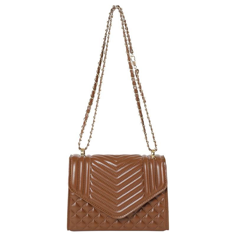 Women'S Bag Versatile Small Square Bag Pressed Shell Bag Texture Women'S Messenger Bag Simple Wind Chain Shoulder Bag