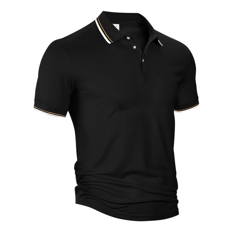 European and American Men's Summer Loose Lapel Short-sleeved T-shirt Casual Clothing