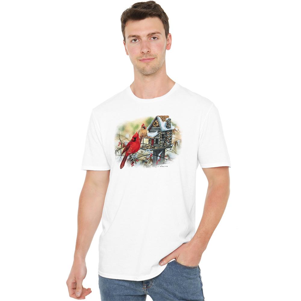 Wild Wings Unisex Adult Cardinals Rustic Retreat T-Shirt