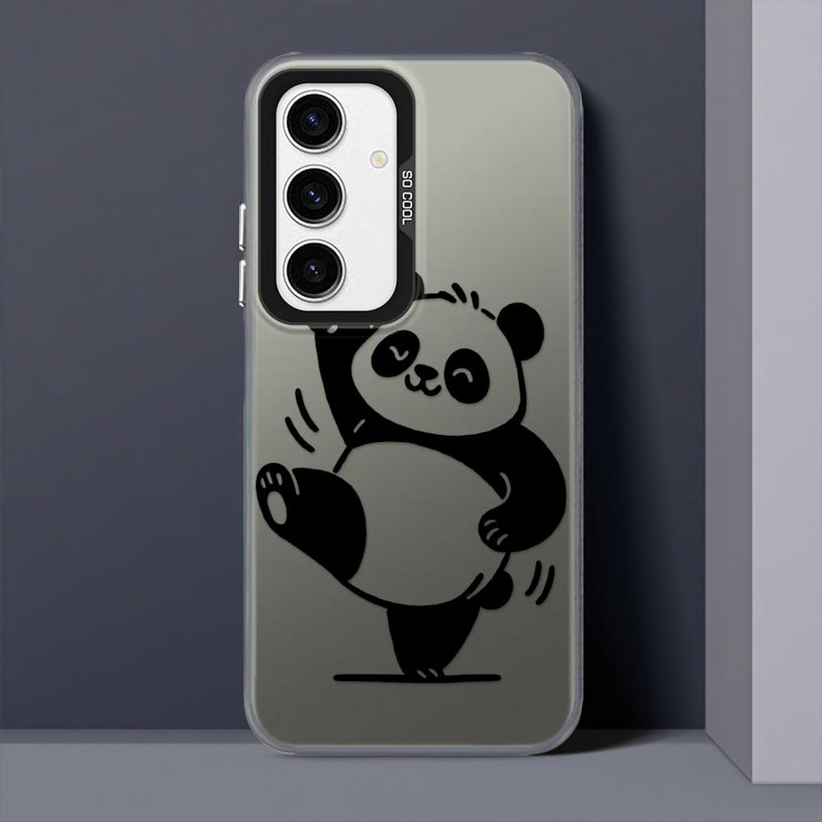Cute Cartoon Panda Soft Cover Phone Case for Samsung Galaxy A54 A73 A35 A71 A26 A36 A51 A56 A55 A52 A72 A53