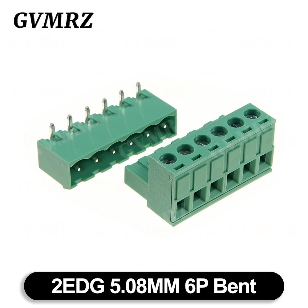 5Set/lot KF2EDGK Terminal Block Male Female 5.08 mm Plug-in Seal PCB Connector 2EDG PCB 2P 3P 4P 5P 6P 7P 8P 9P 10P 12P