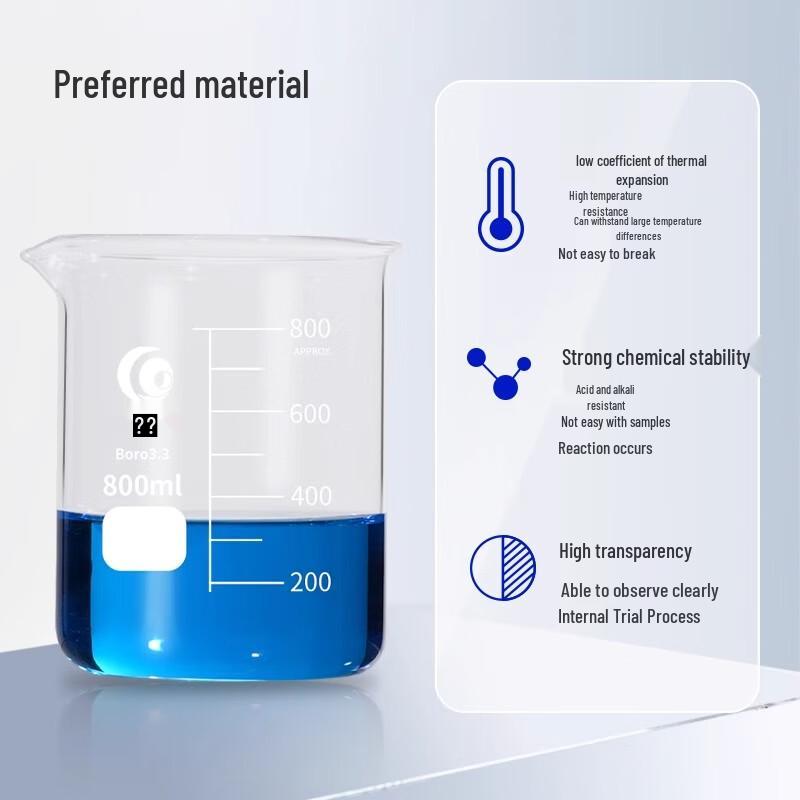 Leigu Glass Beaker, Low Form