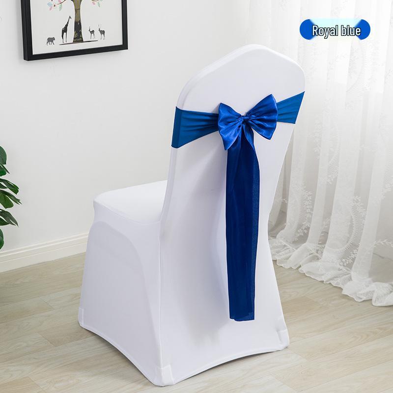 Elegante Coprisedia Decorazione con Nastro per Matrimonio