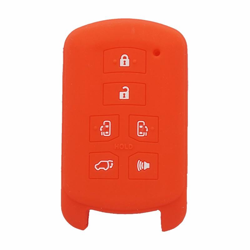 Cocolockey Silicone Car Key Cover Case Holder For Toyota Sienna 6Buttons Remote Key Fit For Sienna 2012- Car Accessories