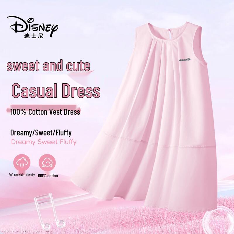Disney Girls Pure Cotton Cartoon Princess Dress 130
