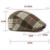 HT4903 Beret Cap New Autumn Winter Wool Beret Hat Women Plaid Artist Painter Hat Male Female Ivy Flat Cap Adjustable Mens Berets