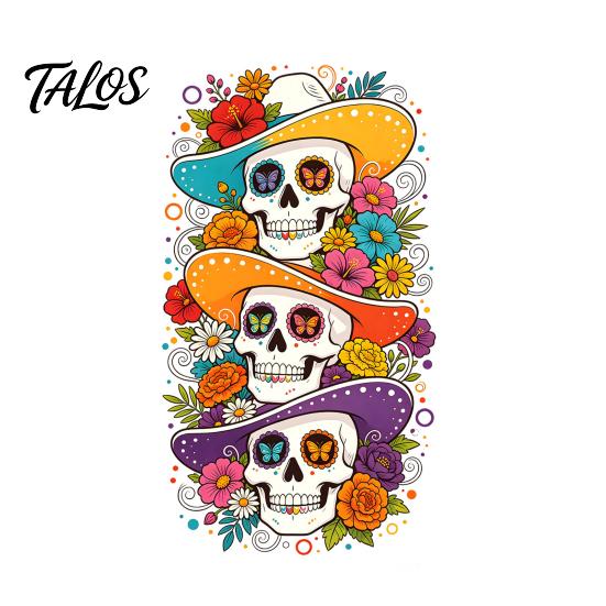 Seasonal Window Art for Parties Skeleton Undead Static Sticker, Waterproof PVC Decorative Decals, Durable Removable Autumn Scene Stickers Film Harvest