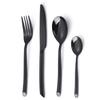 Stainless Steel Western Tableware Steak Knife Creative Hotel Household Round Handle Oblique Tail Knife and Fork Spoon Mirror Light